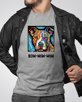 Colorful graphic on man&