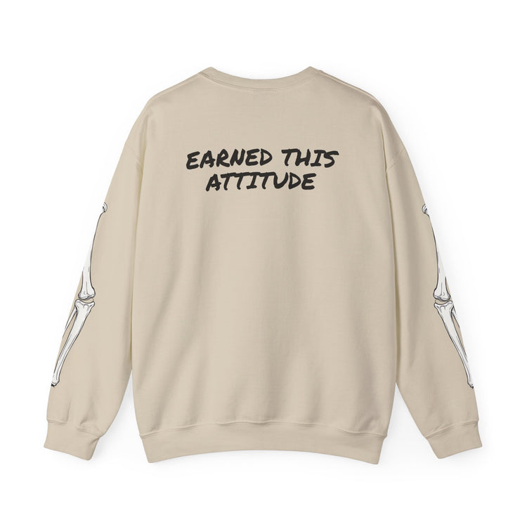 Beige sweatshirt with &