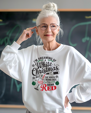 Wine Christmas Sweatshirt